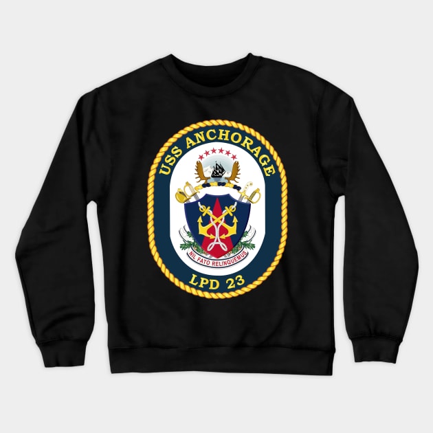 USS - Anchorage - LPD 23 Crewneck Sweatshirt by twix123844